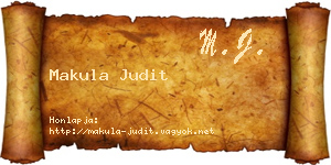 Makula Judit névjegykártya